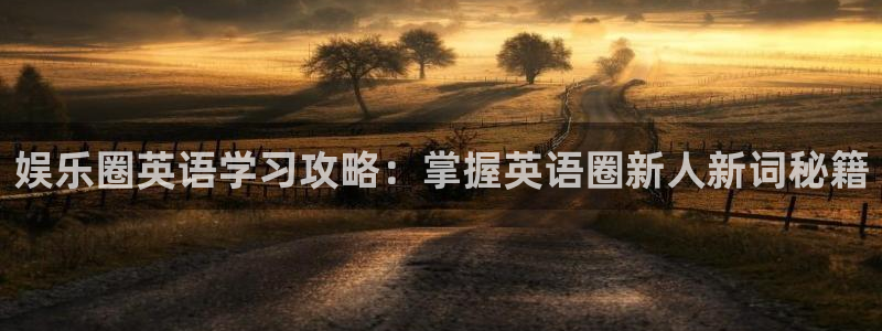 壹号娱乐登录界面入口：娱乐圈英语学习攻略：掌握英语圈新人新词秘籍